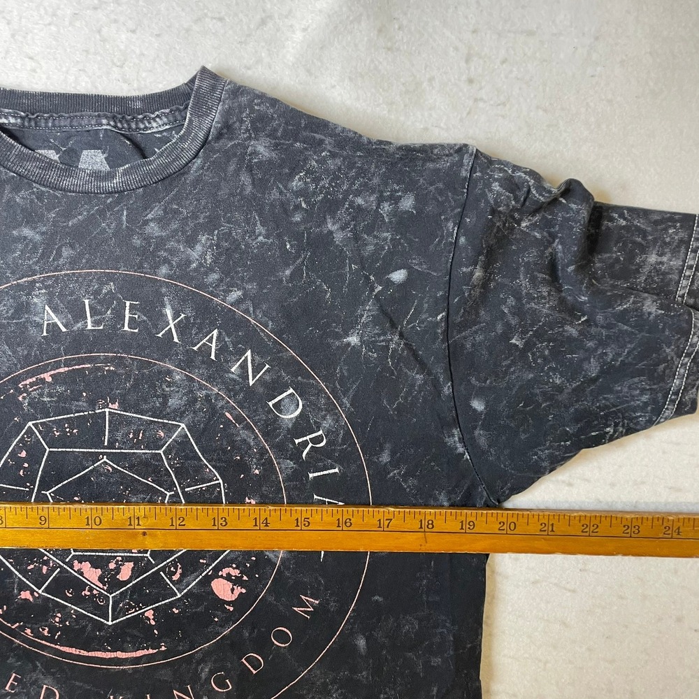 Asking Alexandria Band T-Shirt Mens Medium Black‎ Acid Wash United Kingdom - Picture 4 of 4